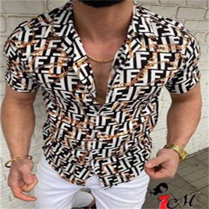 2024 Summer 3D Digital Printing 3D Men's T-Shirt Casual Solid Embroidered Short Sleeve Knitted with Interracial Avatar