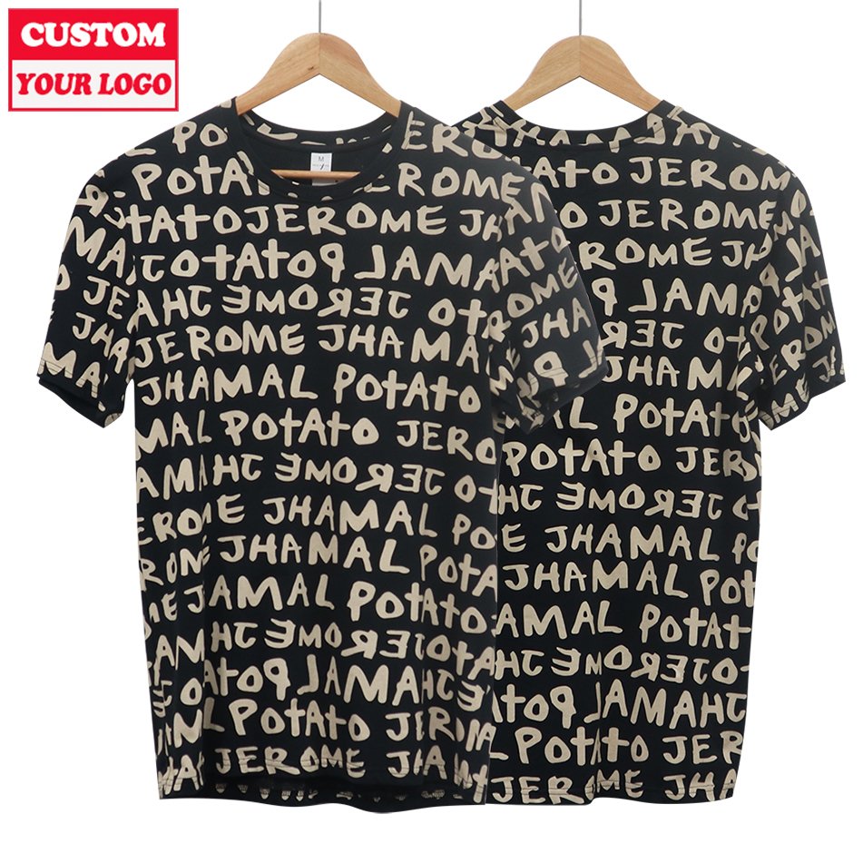 Oversized 4XL 5XL 6XL Big And Tall T Shirt Custom Printing Plus Size T-Shirt Men Black Tees Crewneck Short Sleeve Tshirt