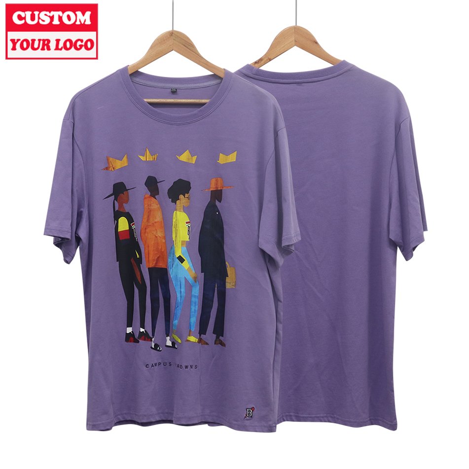 Oversized 4XL 5XL 6XL Big And Tall T Shirt Custom Printing Plus Size T-Shirt Men Black Tees Crewneck Short Sleeve Tshirt