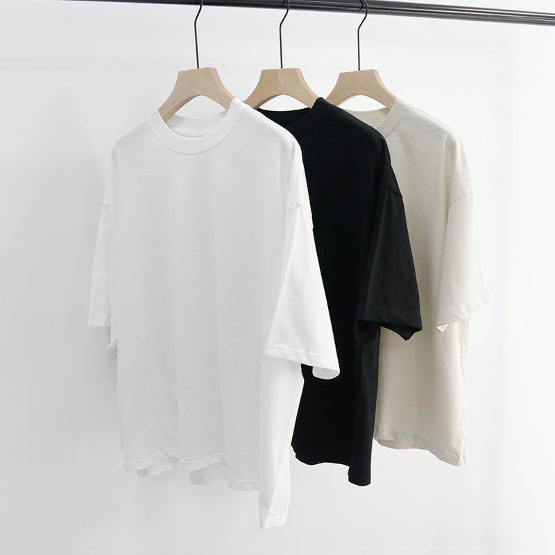 240GSM Heavyweight T Shirt Oversize Cropped Boxy Fit Men's T-shirt Casual Oversized Tshirt Blank T Shirt Custom T Shirt For Men