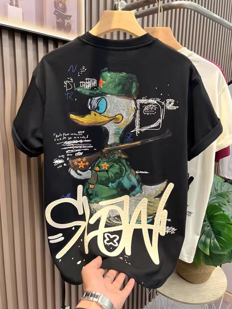Cotton Oversized Tshirt For Men Clothing Manufacturers Custom Printing Graphic Streetwear Men'S T-Shirts