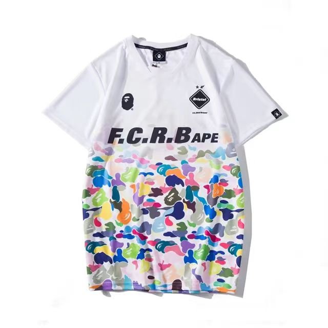 wholesale New Ape Head for Bapes shirt printing Men's T-shirts Drop Shoulder Loose T shirt Top Tee Shirts T-shirt Streetwear