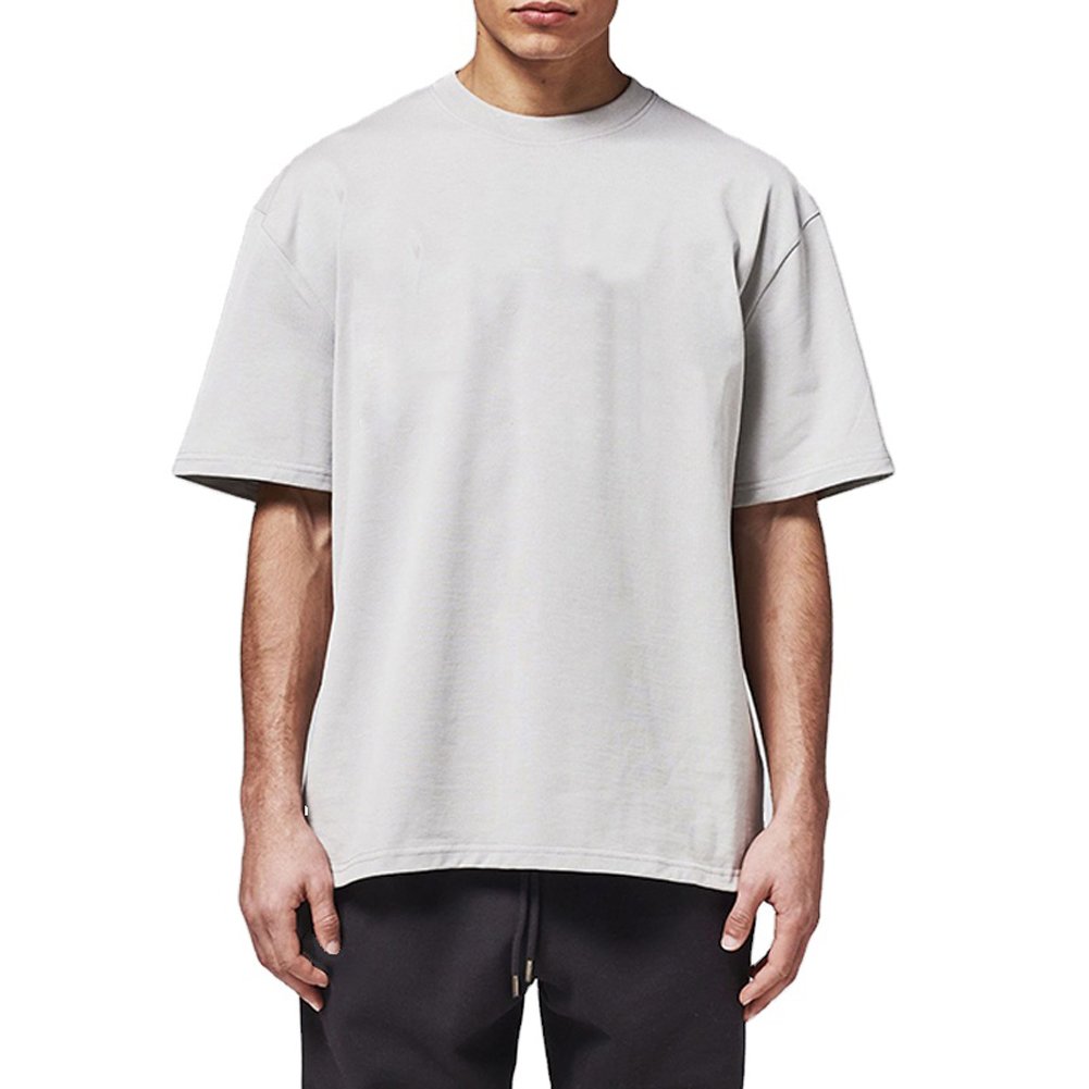 2024 Best Quality Direct Factory Wholesale Trendy 100% Cotton Black Oversized T-shirt Hip Hop Plain Men T-shirt