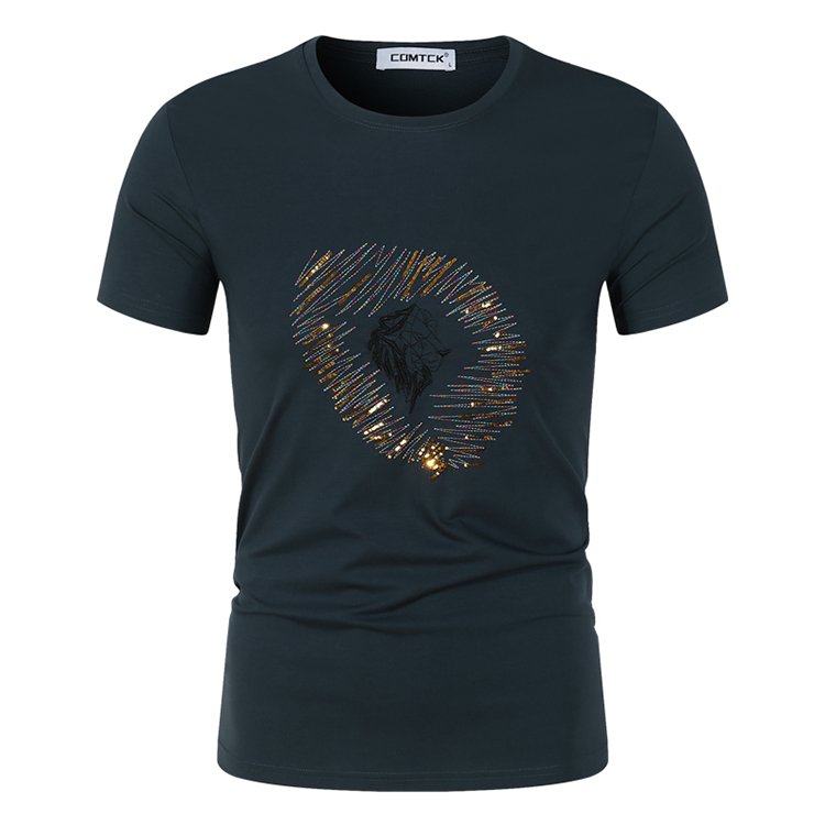 OEM High Quality Manufacturer Pima Heavy Cotton Tee Custom Logo T Shirt Plus Size Printing 3d Embossed Tshirts Men'S T-Shirts
