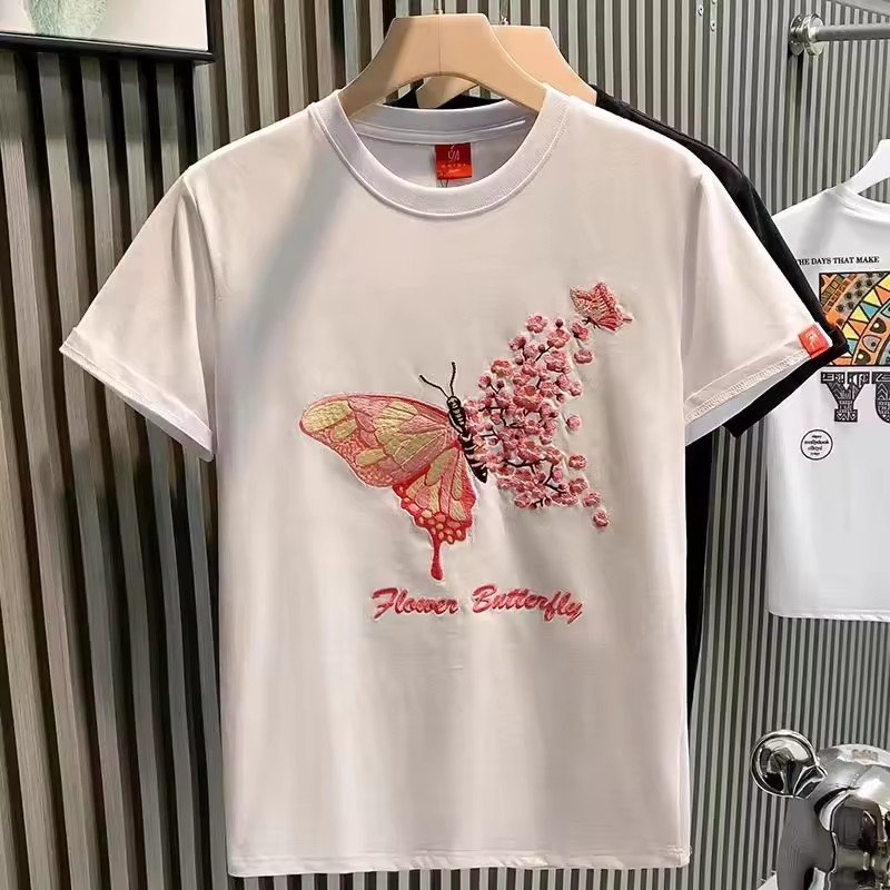 2024 Newest custom 100% cotton shirt printing custom branded men's t-shirts T-shirt uomo