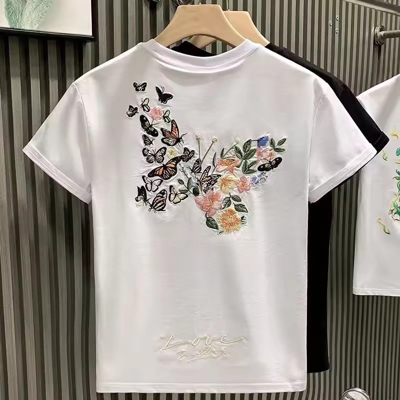 2024 Newest custom 100% cotton shirt printing custom branded men's t-shirts T-shirt uomo