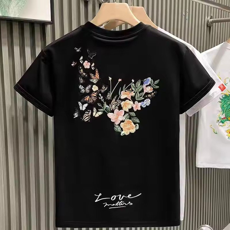 2024 Newest custom 100% cotton shirt printing custom branded men's t-shirts T-shirt uomo