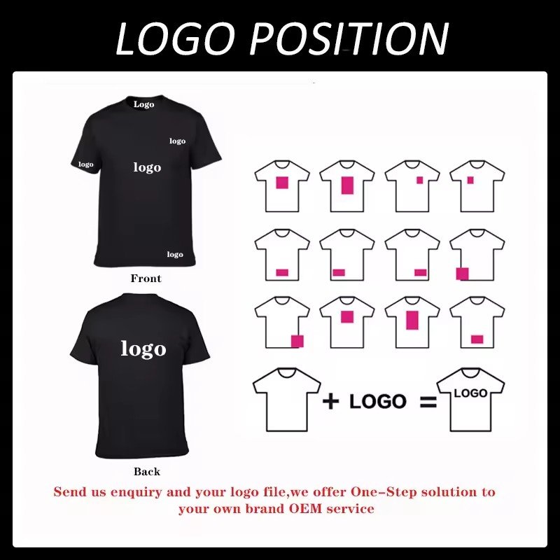 High Quality 100%Cotton Custom T Shirt For Men Blank Heavyweight T Shirt Printing Men's T-shirts