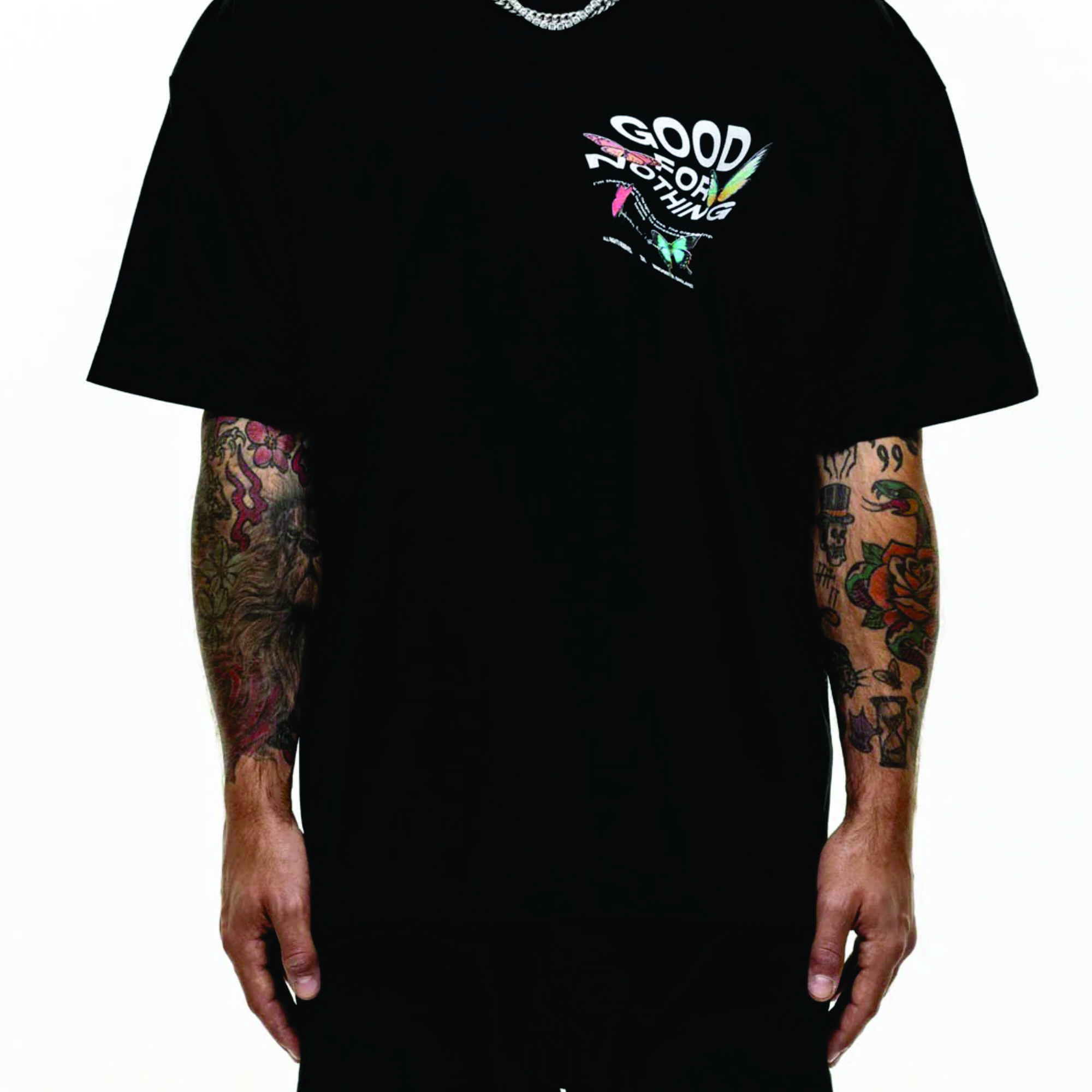 Men's Oversized Heavy Cotton T-Shirt - Custom Logo, 280g, DTG, Embroidery, Silk Screen Printing, Drop Shoulder, Blank Tee