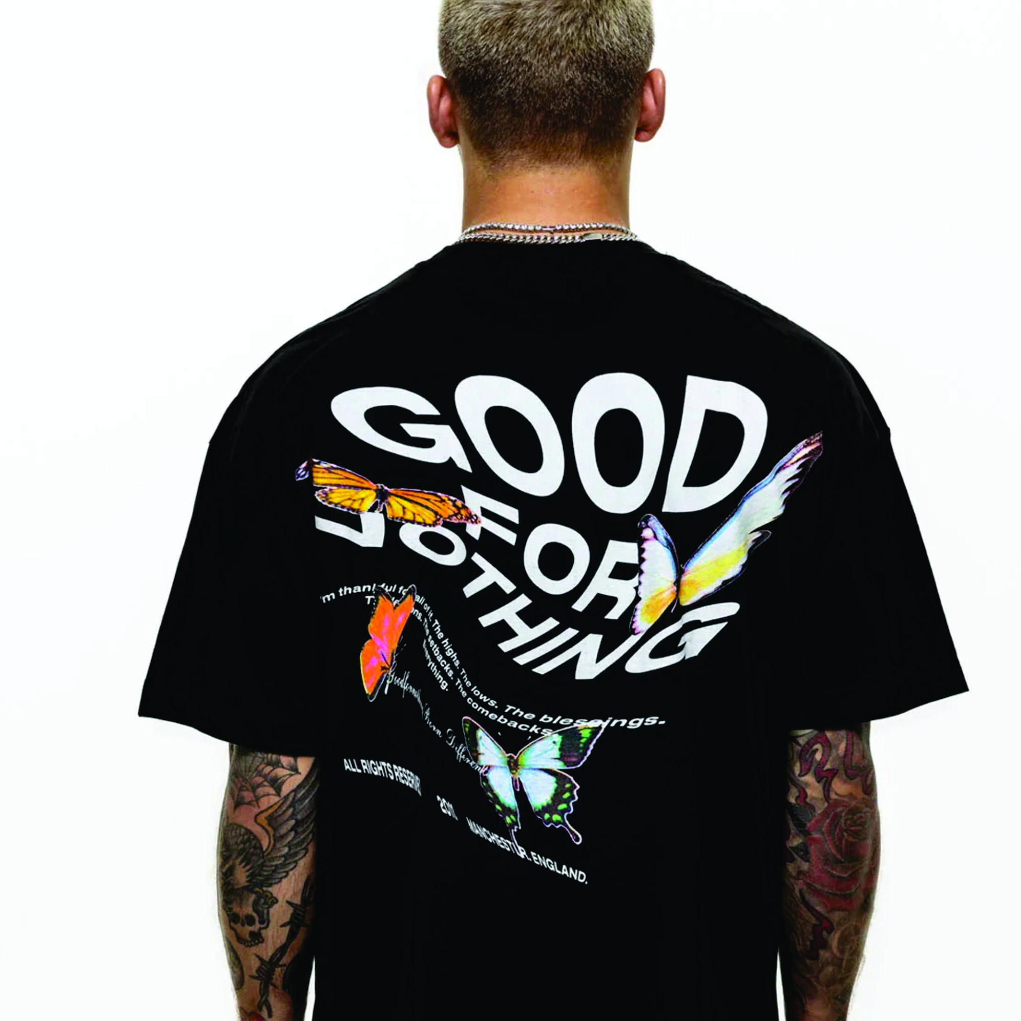 Men's Oversized Heavy Cotton T-Shirt - Custom Logo, 280g, DTG, Embroidery, Silk Screen Printing, Drop Shoulder, Blank Tee