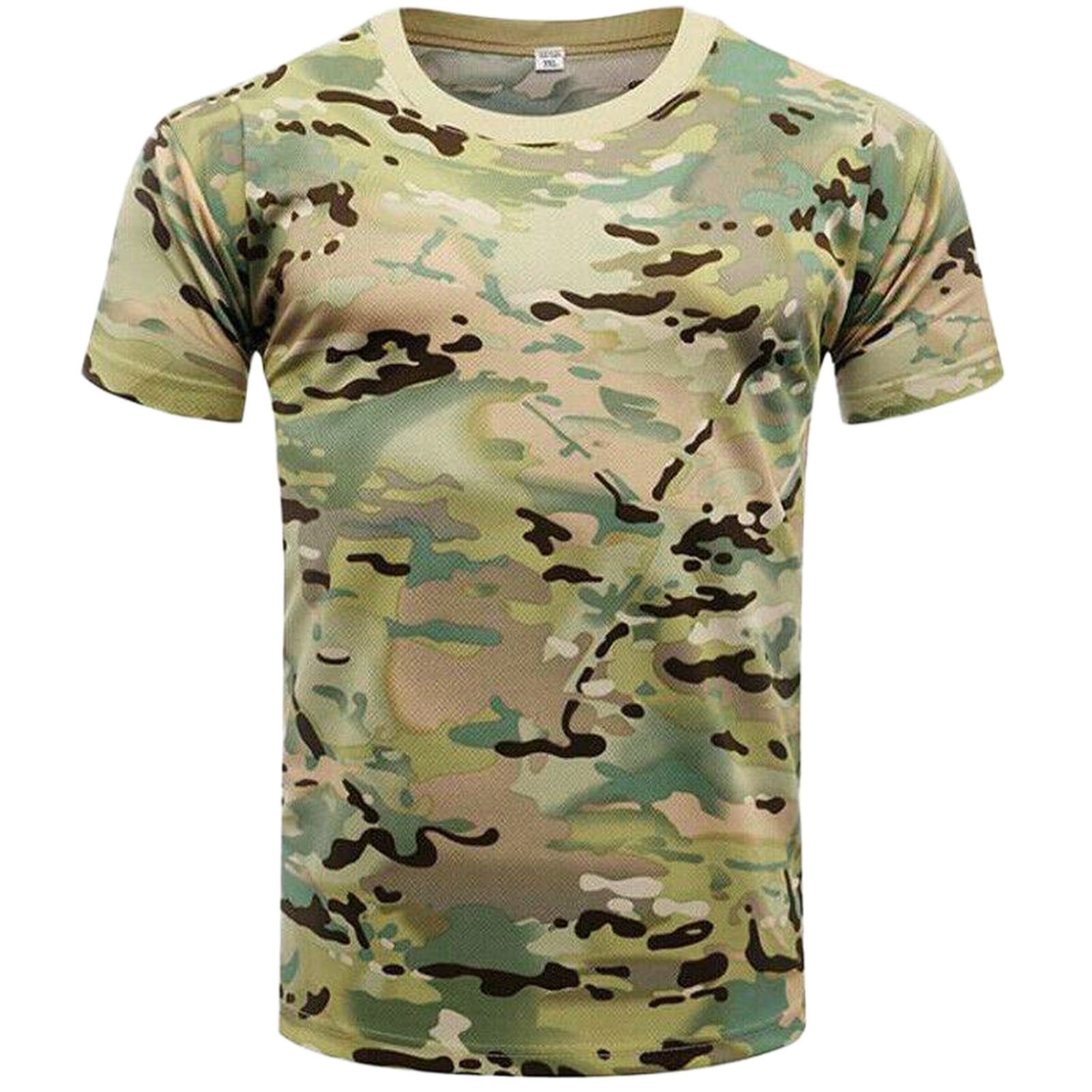 Men t-shirt Men's 2021 Summer Sports And Fitness Printing Camouflage Short-sleeved T-shirt Top Vintage Tops Tee Shirt
