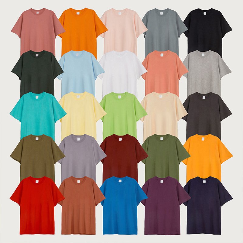 Factory Customized High Quality 250Gsm Loose Men'S Blank Heavyweight Cotton T-Shirts