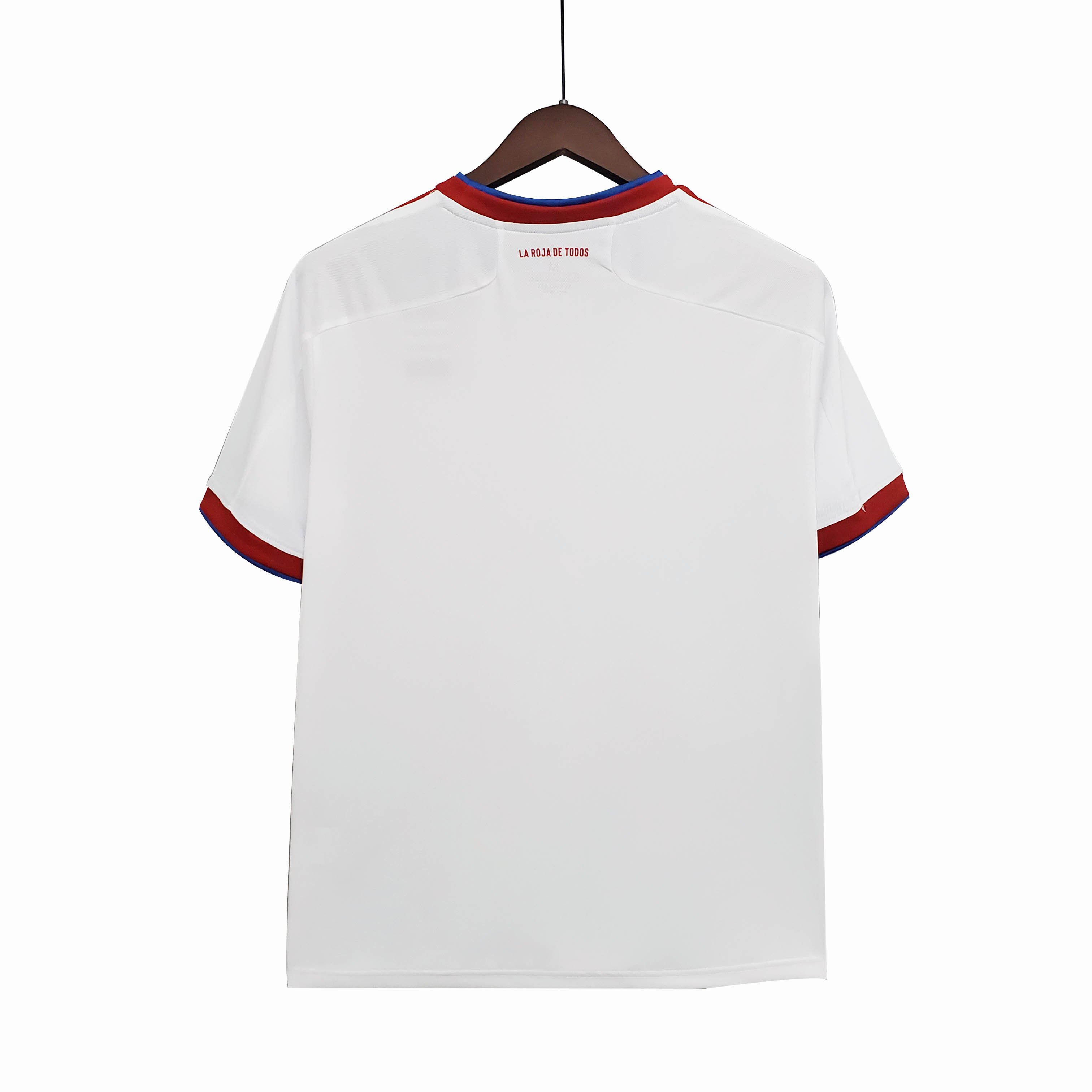 2021 new Chile S-2XL away high quality white men's football T-shirt football jersey
