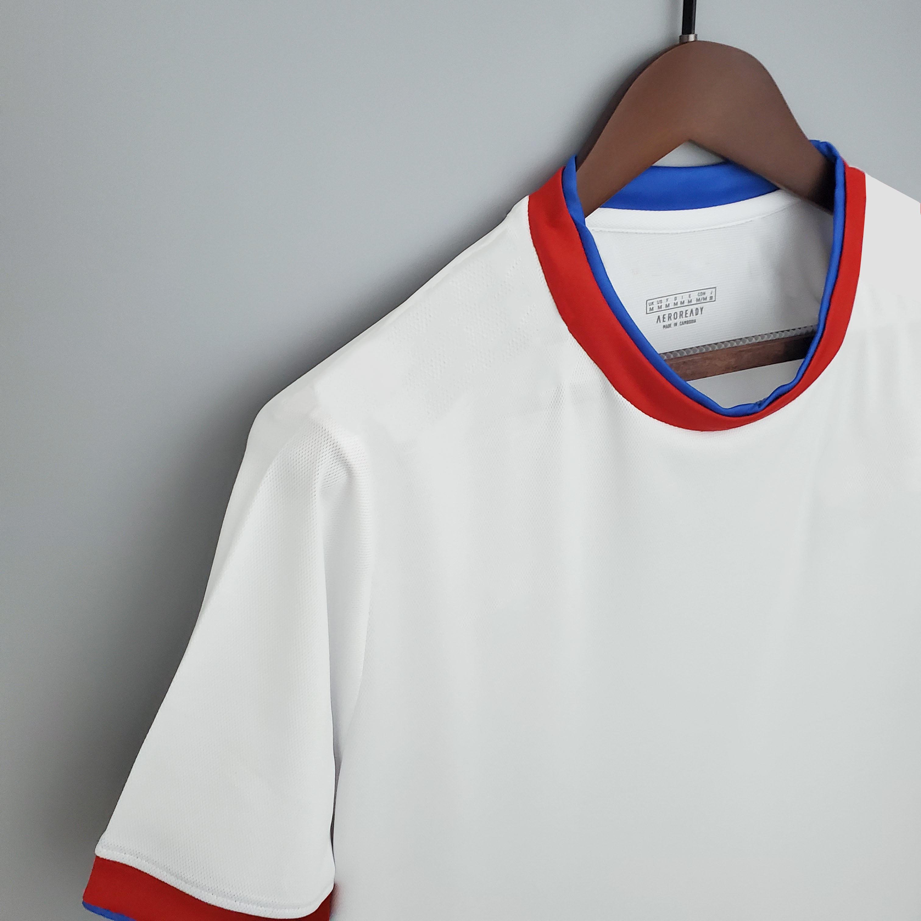 2021 new Chile S-2XL away high quality white men's football T-shirt football jersey