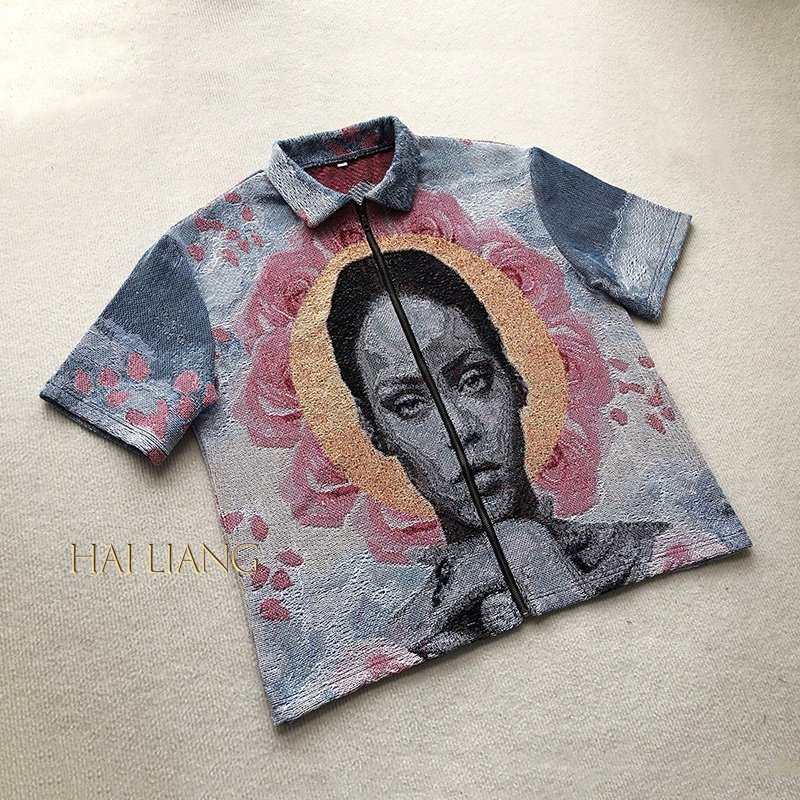 High Quality Tapestri Clothing Heavy Cotton T shirt For Men US Size Tapestry tshirt Men's clothing Polo shirt custom logo