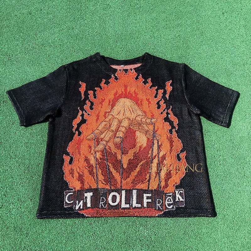 High Quality Tapestri Clothing Heavy Cotton T shirt For Men US Size Tapestry tshirt Men's clothing Polo shirt custom logo