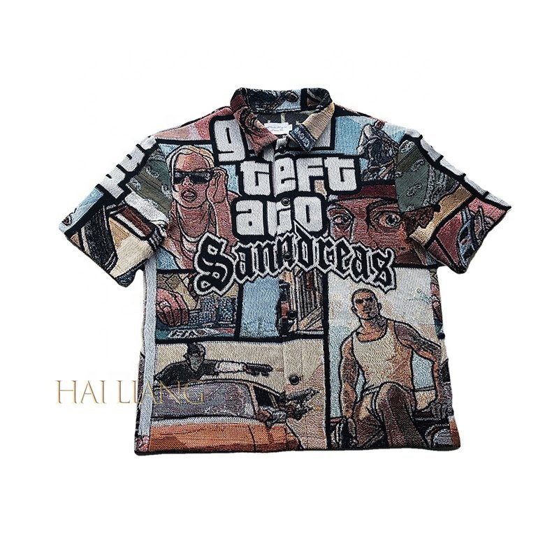 High Quality Tapestri Clothing Heavy Cotton T shirt For Men US Size Tapestry tshirt Men's clothing Polo shirt custom logo