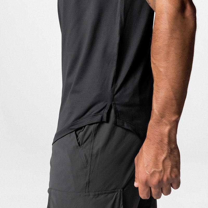 Short sleeve T shirt spring and summer men thin quick-dry black simple solid color round-neck plus size men's t-shirts