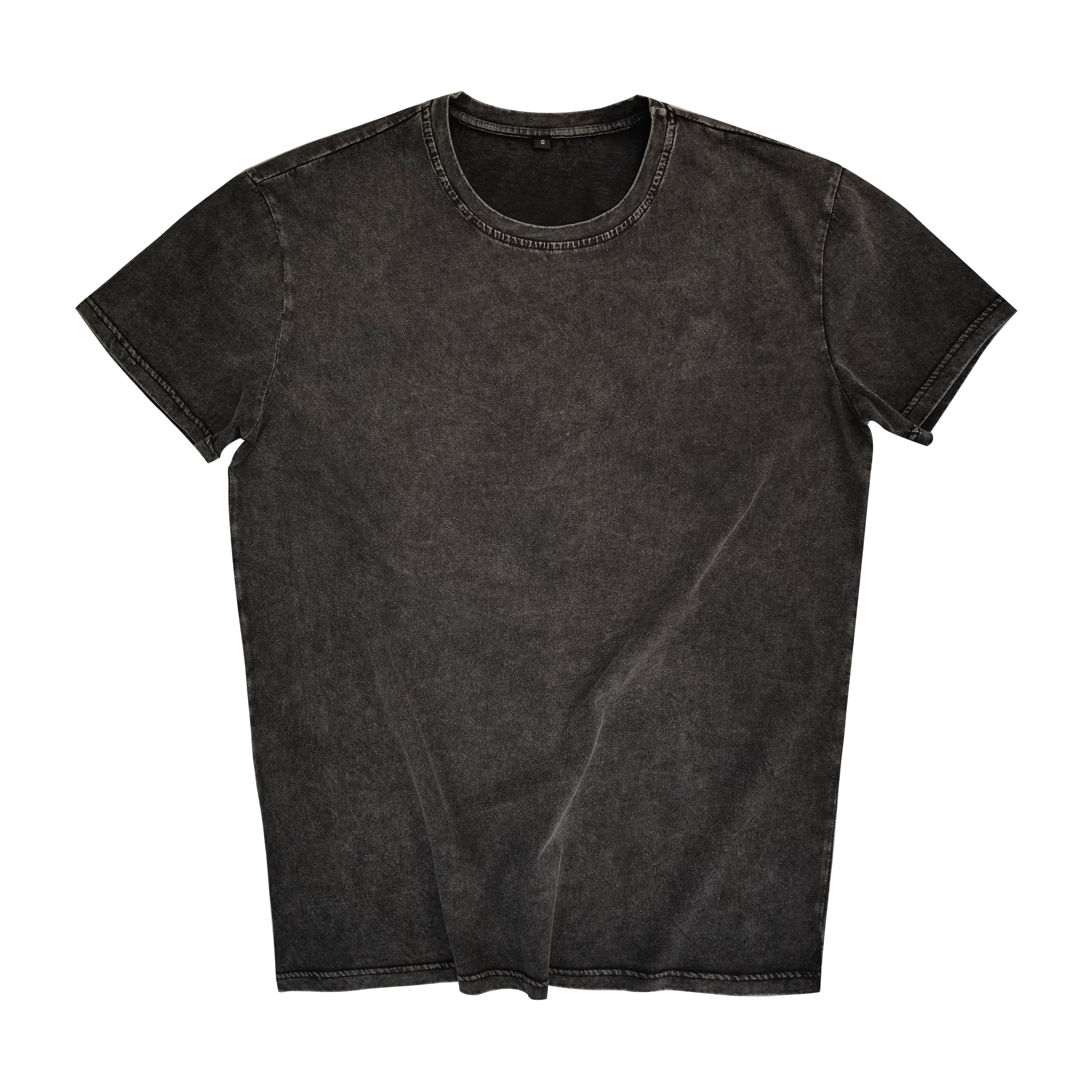 Custom Vintage Graphic Printing Logo Plain Acid Washed faded Men's T shirts Drop Shoulder T shirts