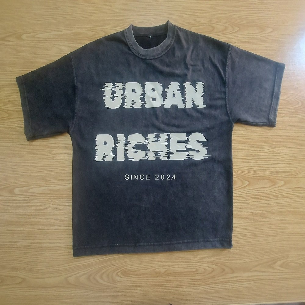 wholesale 100% cotton men's t shirt heavyweight luxury oversized drop shoulder custom logo desgin boxy blank tee and custom