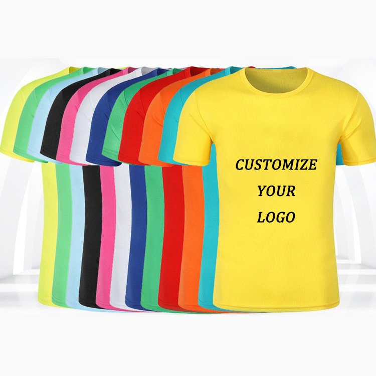wholesale sports DryFit 100% Polyester T Shirt Custom Logo Printed T Shirt man Sublimation T-Shirt