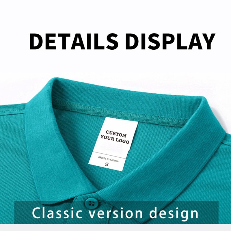 Wholesale Custom Logo 100% Pure Cotton 220g Embroidery Polo shirt Men's Printed Plain Golf Polo T shirt for Unisex