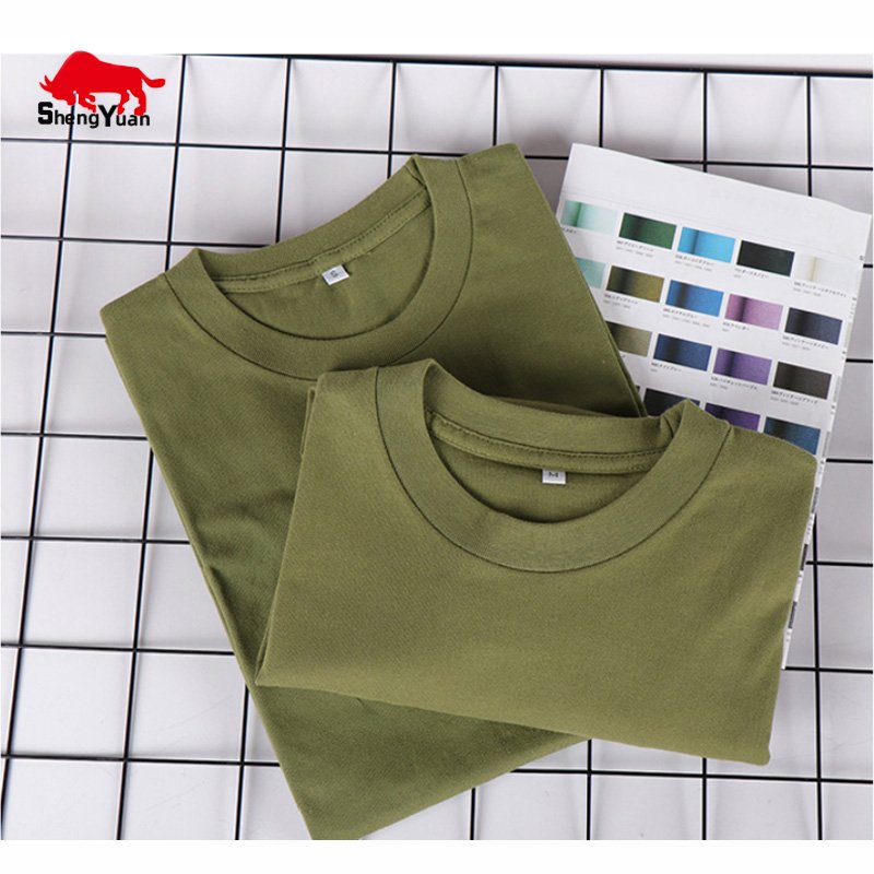 High Quality Low Oem Moq 100% Cotton T shirt Custom Blank Plain Men's T-shirts Plus Size T Shirts