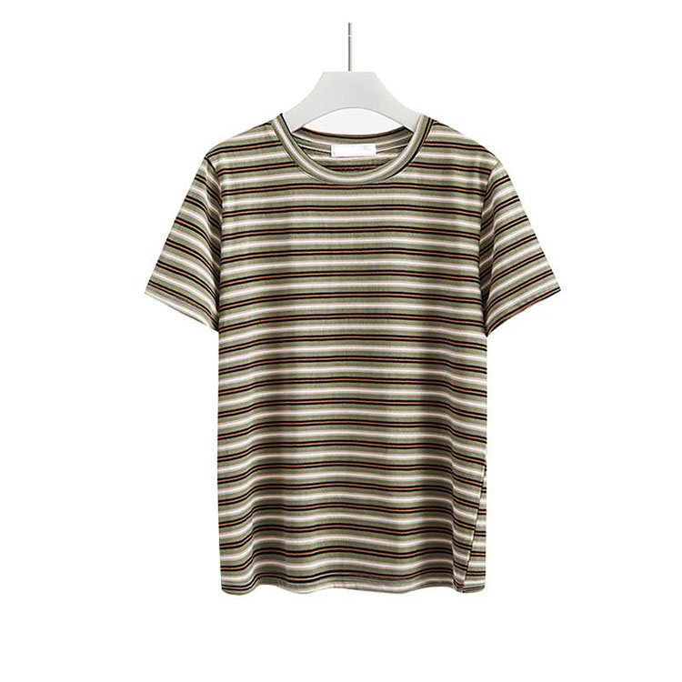 Hot Seller Hip Hop T-Shirts Custom Printing Plus Size Men's T-Shirts Vintage Striped T Shirt