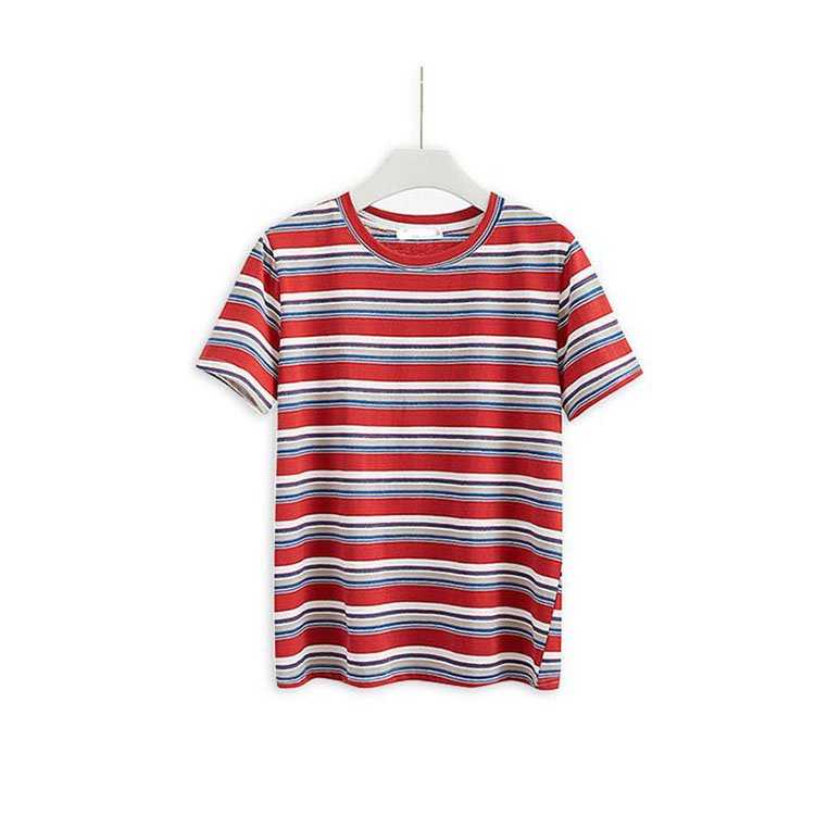 Hot Seller Hip Hop T-Shirts Custom Printing Plus Size Men's T-Shirts Vintage Striped T Shirt