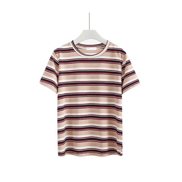 Hot Seller Hip Hop T-Shirts Custom Printing Plus Size Men's T-Shirts Vintage Striped T Shirt