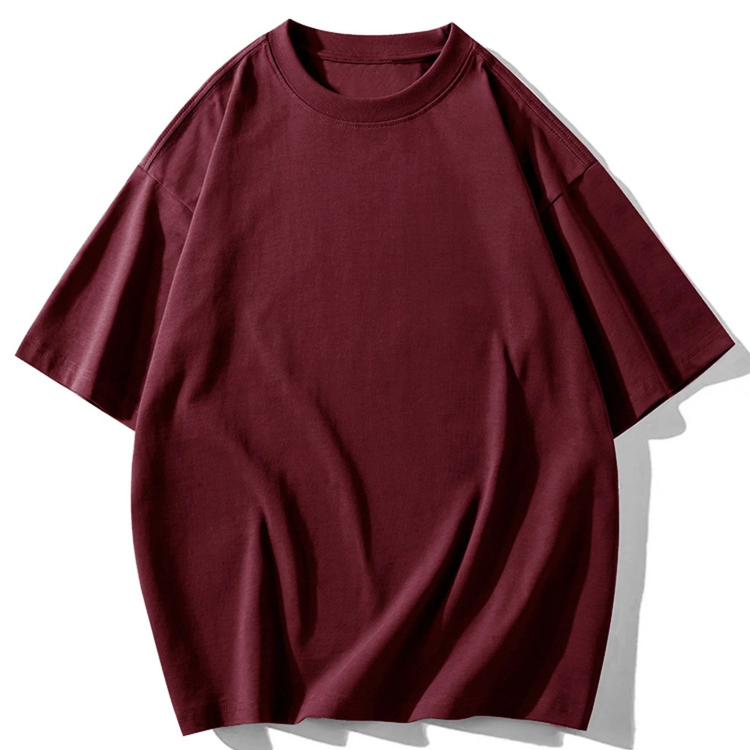 Round Neck Plain T Shirt Heavy Cotton 220 GSM OEM ODM Custom Printed High Quality Oversized Men's T-Shirts From Bangladesh