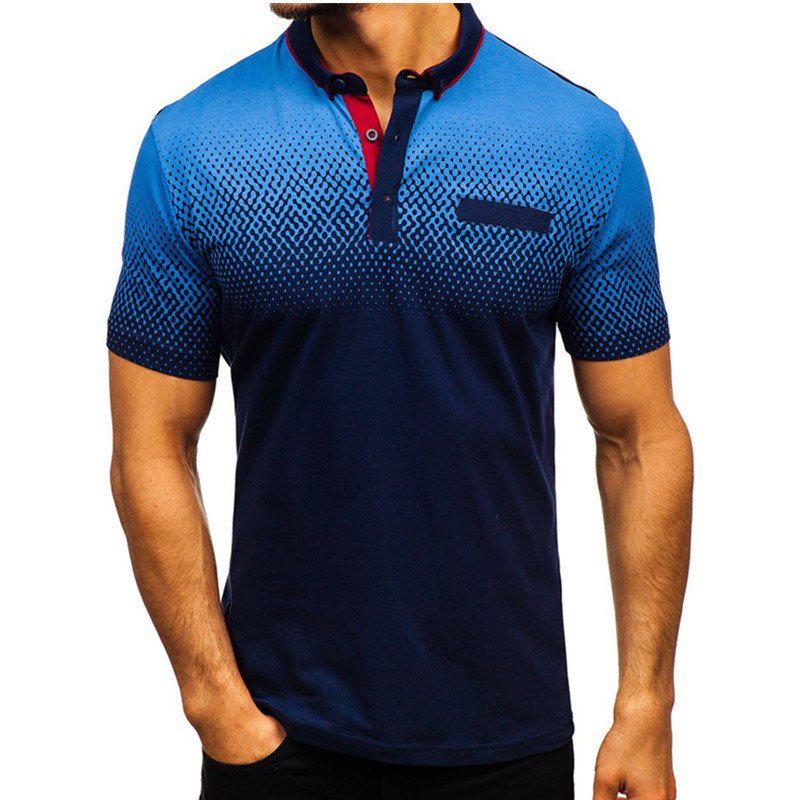 The Best Quality O Collar T-Shirt Wholesale Product - Red-Grey-Blue Color Men's T-Shirts
