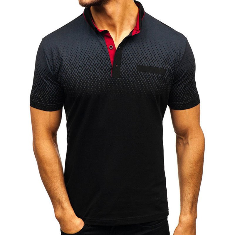 The Best Quality O Collar T-Shirt Wholesale Product - Red-Grey-Blue Color Men's T-Shirts