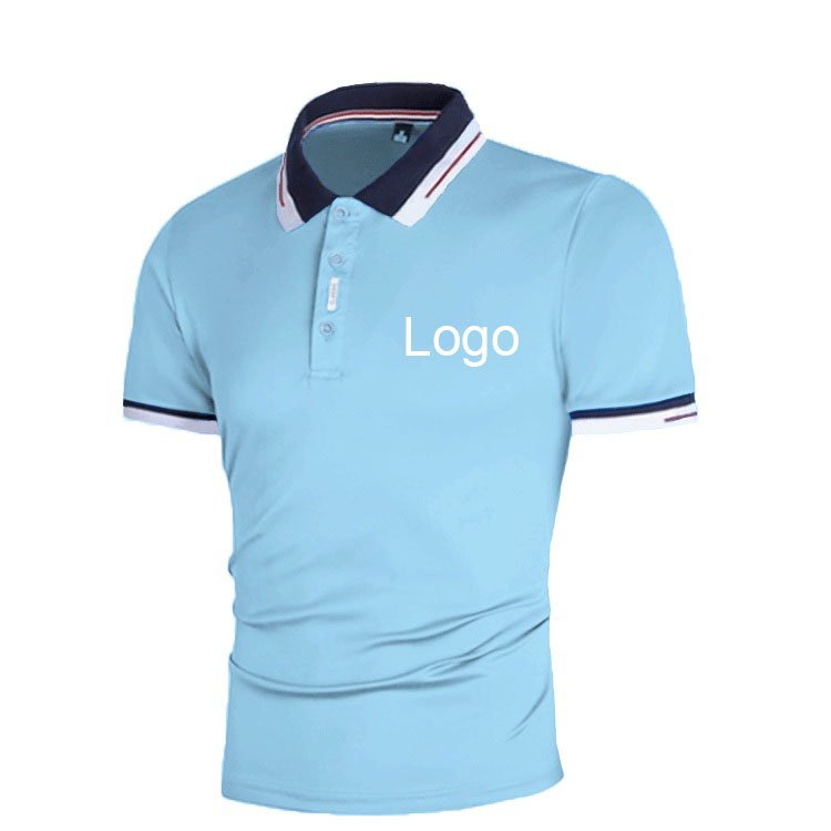 Fashionable Custom printing embroidery logo golf polo shirt sport short sleeve plain men's t-shirts business polo shirt