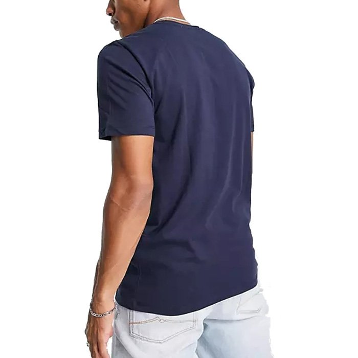 Custom print logo blank men t shirt 100% cotton t shirt short sleeve navy blue oversize vintage organic cotton men's t-shirts