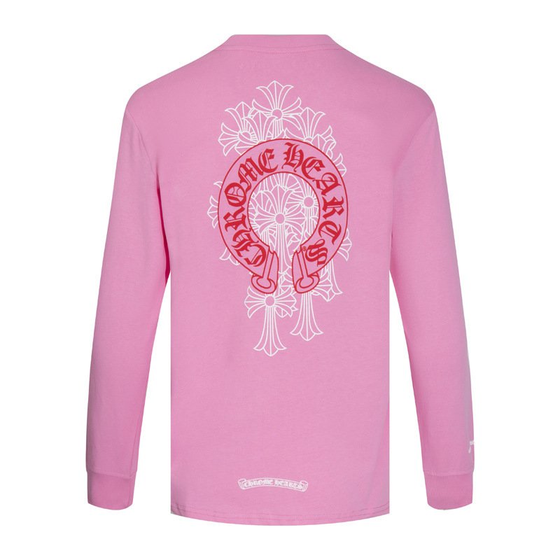 King Mcgreen Star Cross Chris Jesus YK2 Chrome cotton crew-neck casual men's and women's long-sleeved T-shirt series