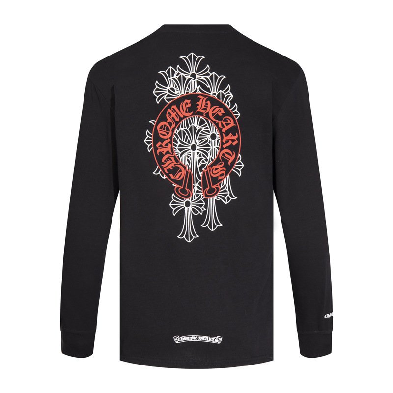 King Mcgreen Star Cross Chris Jesus YK2 Chrome cotton crew-neck casual men's and women's long-sleeved T-shirt series