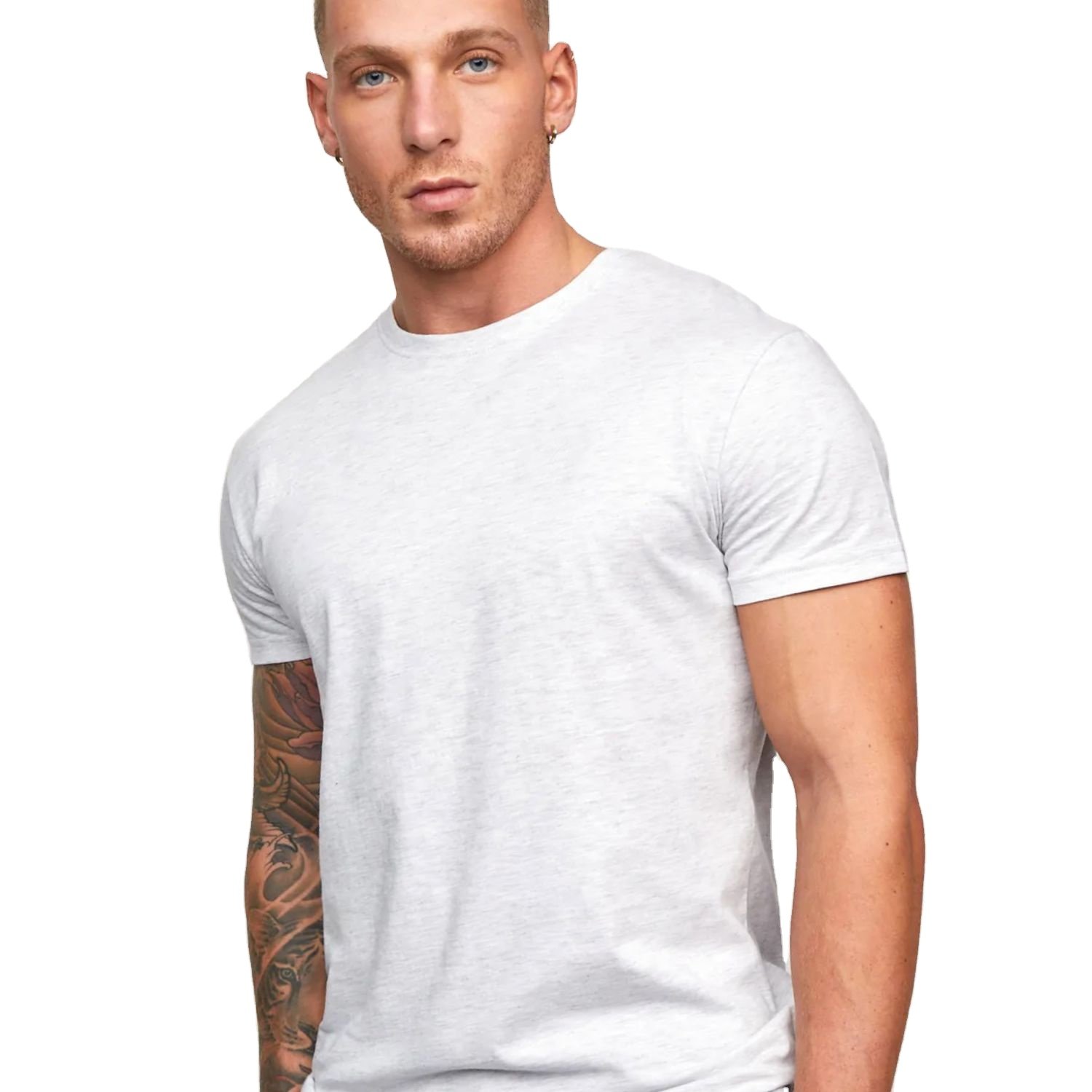 Wholesale Luxury 100% Cotton Loose Fit Oversized Men's T-Shirt - New Design, Drop Shoulder, Blank Brand