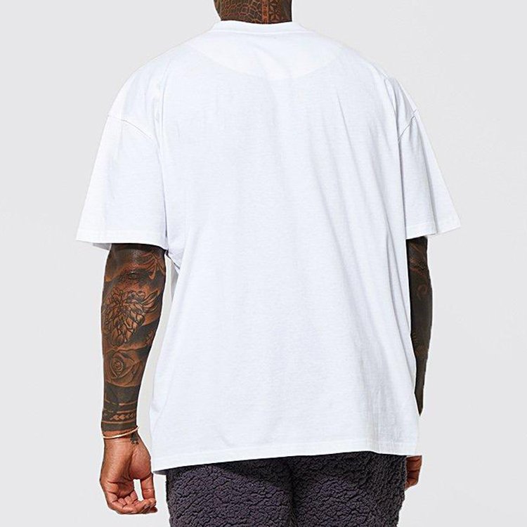 custom Logo desgin men's t shirt 100% cotton oversized t shirt heavyweight luxury quality drop shoulder black t shirt for men