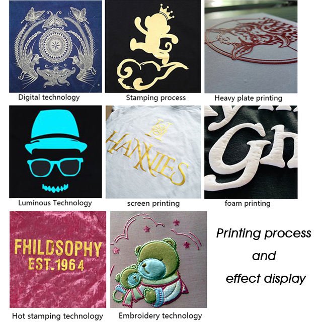 Wholesale Custom men's tshirts Printing Your Brand logo Camiseta high quality men's t-shirt 3D puff printing T-shirt