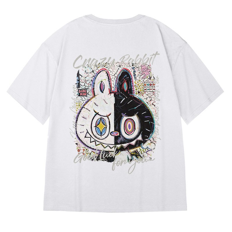 Customized 100% cotton heavyweight printed short men's oversized cotton square fitting t-shirt