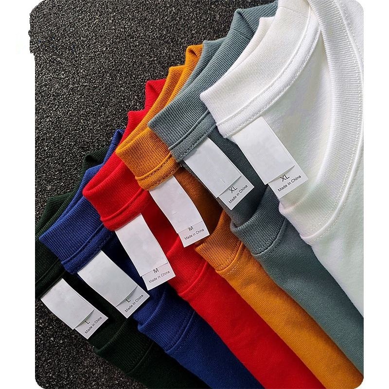 High quality 200g 100% cotton Men's Cotton Custom Label T-shirt Blank Oversized T-shirt Printed Men's T-shirt S-3XL