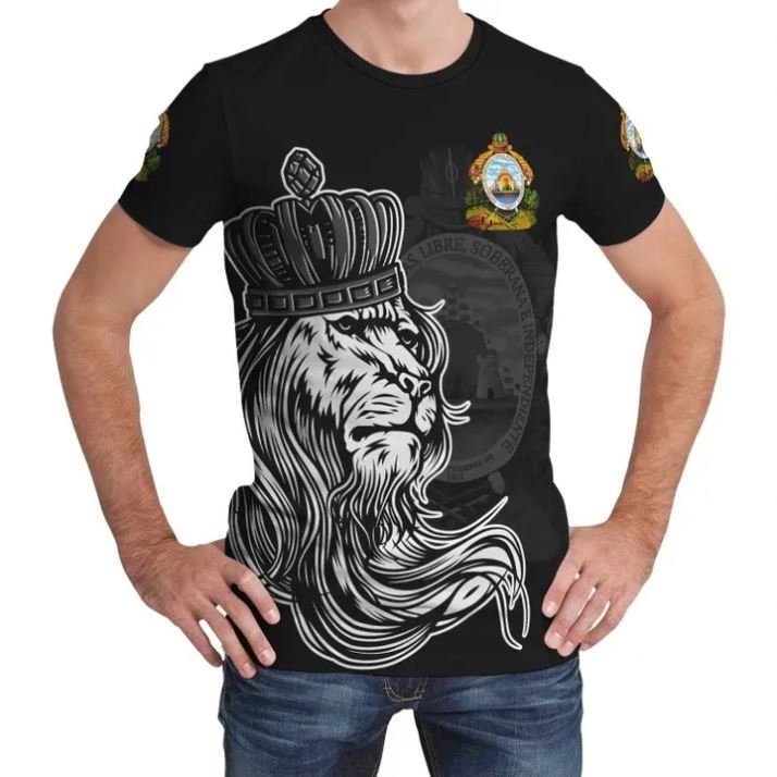 Wholesale Price Honduras Flag Cross Plus Size Men's T-shirts Unique Custom Designer Shirts For Boys Casual Polyester T Shirt