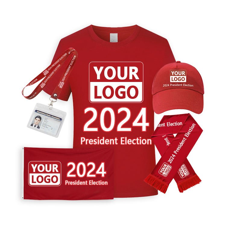 2024 Wholesale President Election T shirt Campaign Short Sleeve Logo Screen Printing Promotional Item shirt For Men T-Shirt