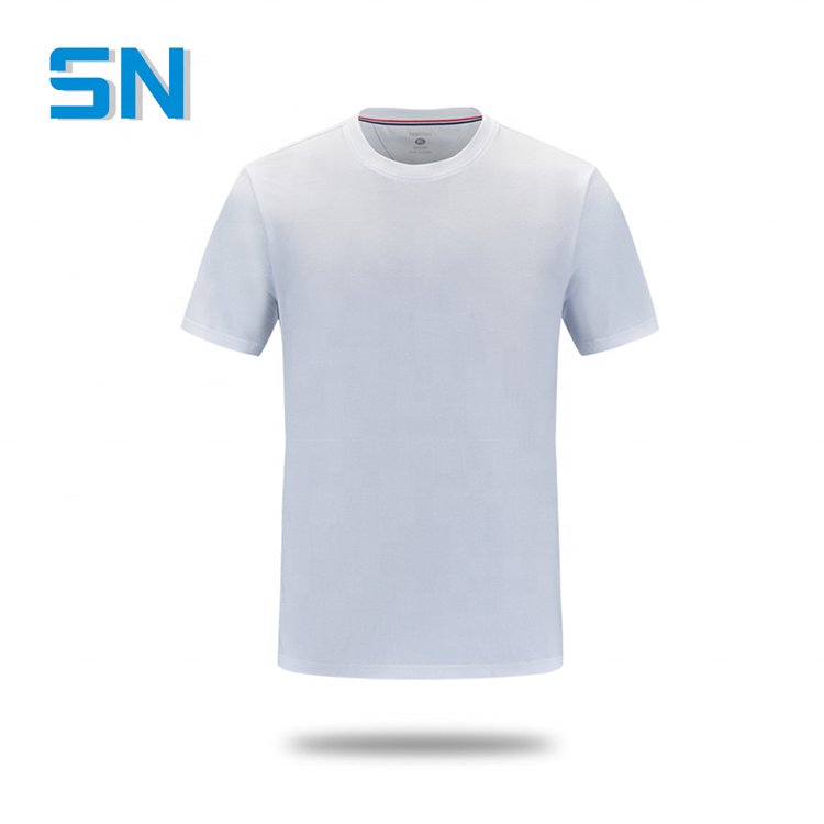 Customizable Men's Odair Neck T-Shirt Summer Solid Pattern Corporate Culture Uniform Blank Logo Printing New Group Uniform