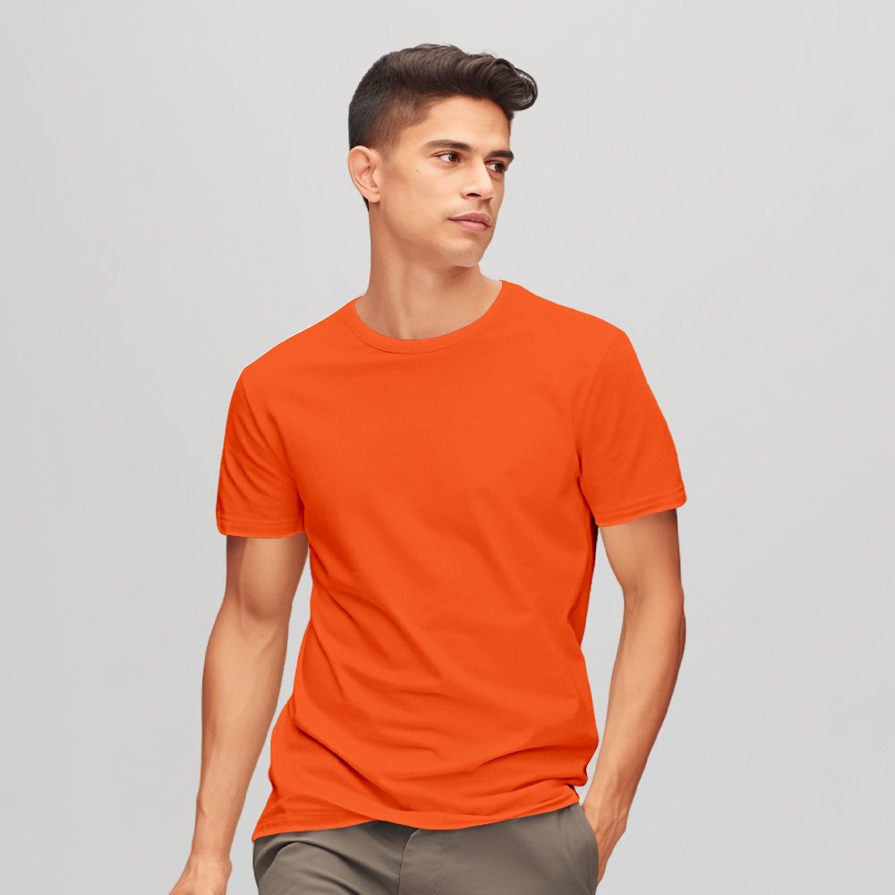 Men's Casual 100% Cotton T-Shirt O-Neck Large Plus Size Sports Wear for Active Lifestyle