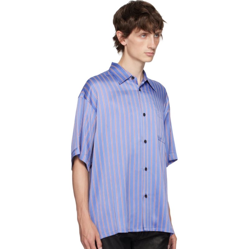 Fashion 100% Silk Shirt Men Luxury Cuban Collar Grphic Pint Satin Shirts OEM Custom New Casual Woven Summer Shirt