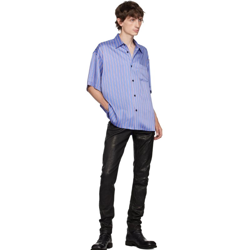 Fashion 100% Silk Shirt Men Luxury Cuban Collar Grphic Pint Satin Shirts OEM Custom New Casual Woven Summer Shirt