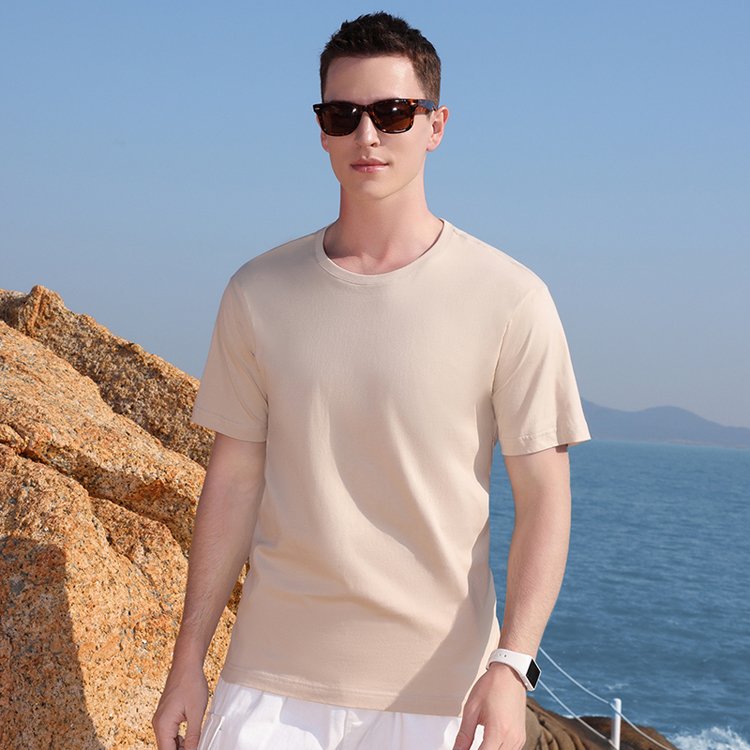 New Products Various Color Oversized Heavy Round Neck Short Sleeve Men 100 Cotton t Shirt
