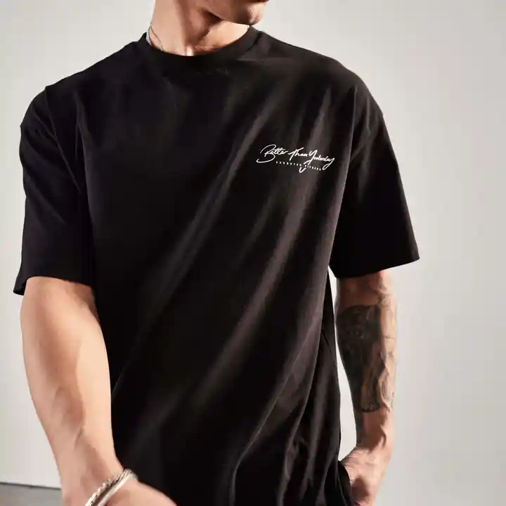 Wholesale custom logo plus size men's gym t-shirt blank shirt men's gym t-shirt gym workout oversized t-shirt for men